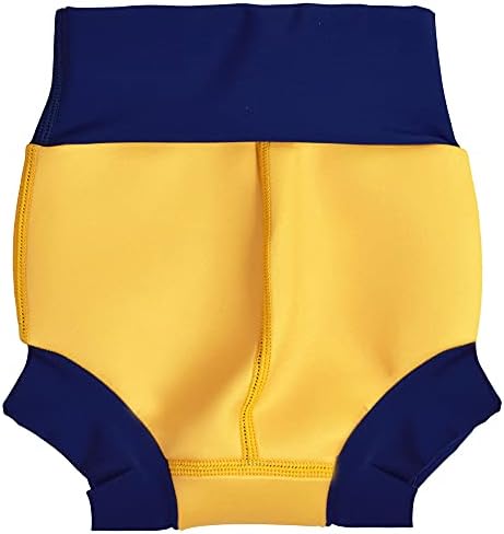 Пръскане За Подгузнике за плуване Happy Nappy, Жълто и тъмно синьо, 6-12 месеца