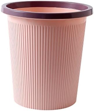 Пластмасова кофа за Боклук AUSUKY Кофата за боклук, Без капак, за хотелската кухня (Розово, малка)