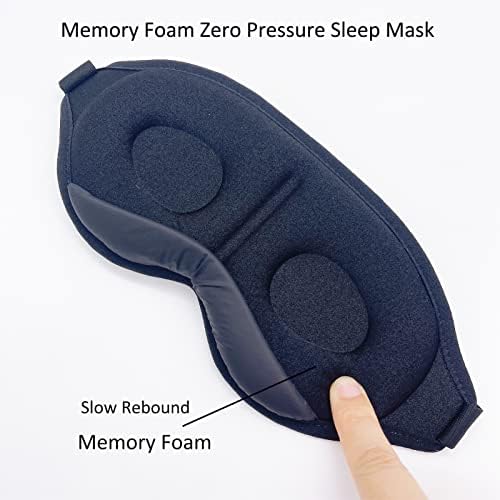 Маска за очи ECHOLLY Sleep Eye Mask-Маска за сън с 3D оформяне на чаша-Маска за очи за сън- Затемняющая светлинна