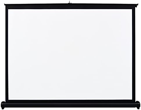 LLAMN 40-инчов Прожекционен Екран Ръчен Плъзгащ Сгъваем Настолен Прожекционен Екран 4: 3 Екран за DLP-Проектор Ръчно