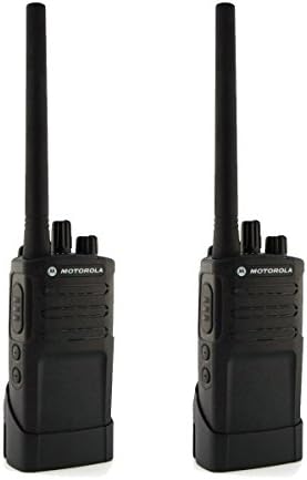 Вграден 8-канален УКВ-радиостанция Motorola RMV2080, надежден двустранен бизнес-радио с NOAA (черна) (два броене)