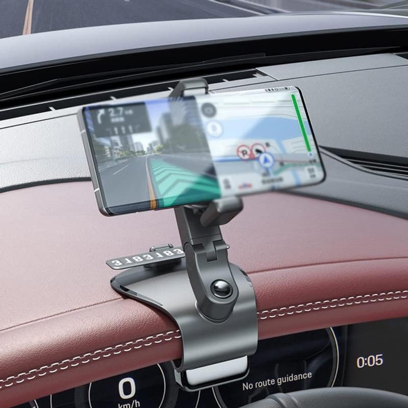 N/A Въртящ се държач за мобилен телефон, стойка за GPS навигация на таблото за обратно виждане с притежателя на