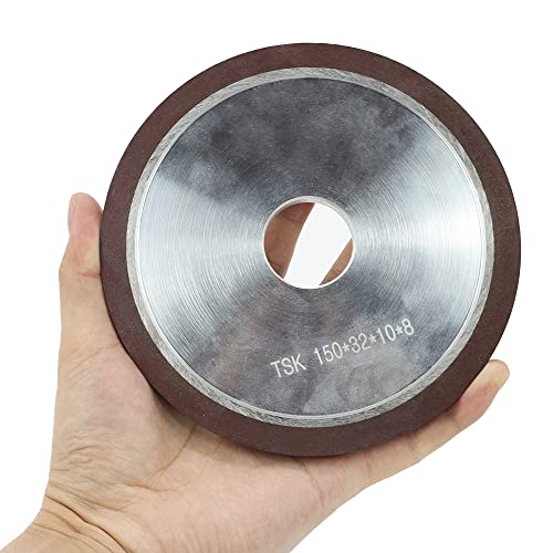 6-Инчов Diamond Шлайфане кръг с плосък шкурка 150, скрепленный смола, за твердосплавного метал, Концентрация 75%, Дебелина: