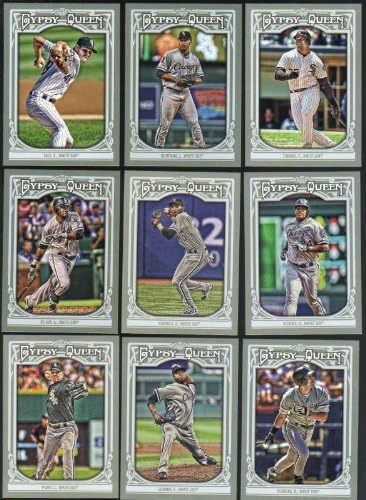 Chicago White Sox 2013 Topps Gypsy Queen Series Пълен набор от командирите на карти Mint 9 Basic с участието