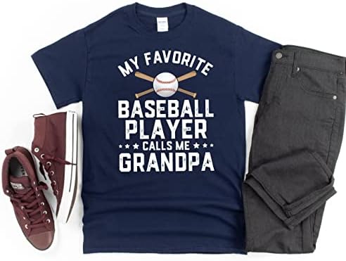 Бейзболна риза Дядо, Моят Любим Играч Ме Нарича Дядо, Тениска с Тачдауном, Тениска На играта Ден, Подарък Бейзболен отбор
