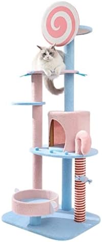 Рамка за катерене HOUKAI Котка, пълнител за котешки тоалетни, платформа за скокове с котешки дърво, набор от играчки Seasons General High-rise Срок (Цвят: A, размер: One size)