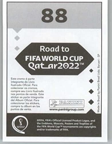 Етикети Панини 2021: Пътят към световното първенство по футбол FIFA 2022 в Катар88 Неймар Младши Бразилия Мини Стикер