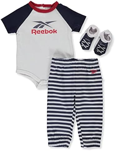 Комплект пижамной дрехи на Reebok за малки момчета от 3 позиции + Спортни Панталони за джогинг + Чорапи