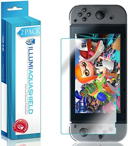 Защитно фолио ILLUMI AquaShield, съвместими с Nintendo Switch (актуализиран дизайн) (2 опаковки), без мехурчета,