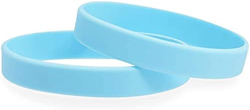Силиконови Гривни BLUE PANDA Пастелни тонове, Сувенири за детски партита (0,45 x 2.5 инча, 6 цвята, 48 опаковки)