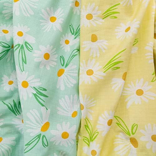 Муслиновые кърпи за яслите HYPREST, 2 опаковки - Муслиновые Памучни кърпи за задушаване -Жълти и сини