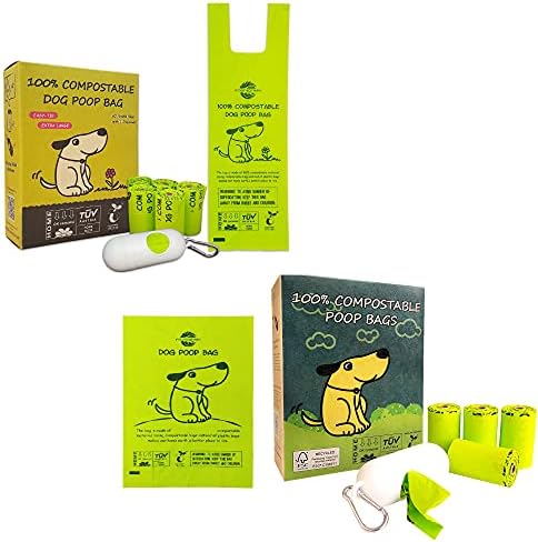 пакет за кучешки какашек moonygreen, Домашни Компостируемые пакети за отпадъци на домашни любимци и Пакети с удобни