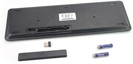 Клавиатура BoxWave е Съвместима с Emdoor EM-HPC15J (Клавиатура от BoxWave) - Клавиатура MediaOne със сензорен панел, клавиатура в пълен размер, USB, безжичен тракпад за КОМПЮТЪР, за да Emdo
