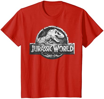 Тениска с логото на Jurassic World Two Distressed Stone с графичен дизайн