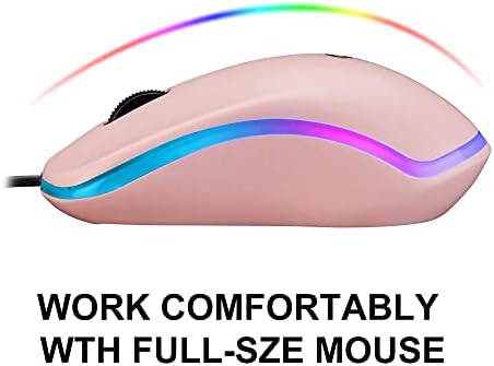 Coolerplus FC112 USB Оптична проводна Компютърна мишка с едно лесно щракване на мишката на мишката, за офиса и дома,