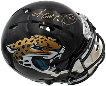 Кийнан Маккарделл Подписа Истински каска NFL Jaguar Speed в Джаксънвил - Каски NFL с автограф