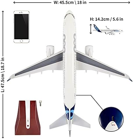 24-Часова 18-инчов модел на самолет в мащаб 1:130 Airbus 320 Модели на самолети Метални Модели на самолети, Авиокомпании Дисплей,