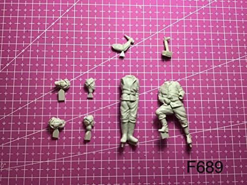 Комплект фигурки застанал войник от Втората световна война от смола 1/35 Набор от Миниатюрни модели от смола // Pq0-36 (в разглобено формата и неокрашенный) (2 човека)