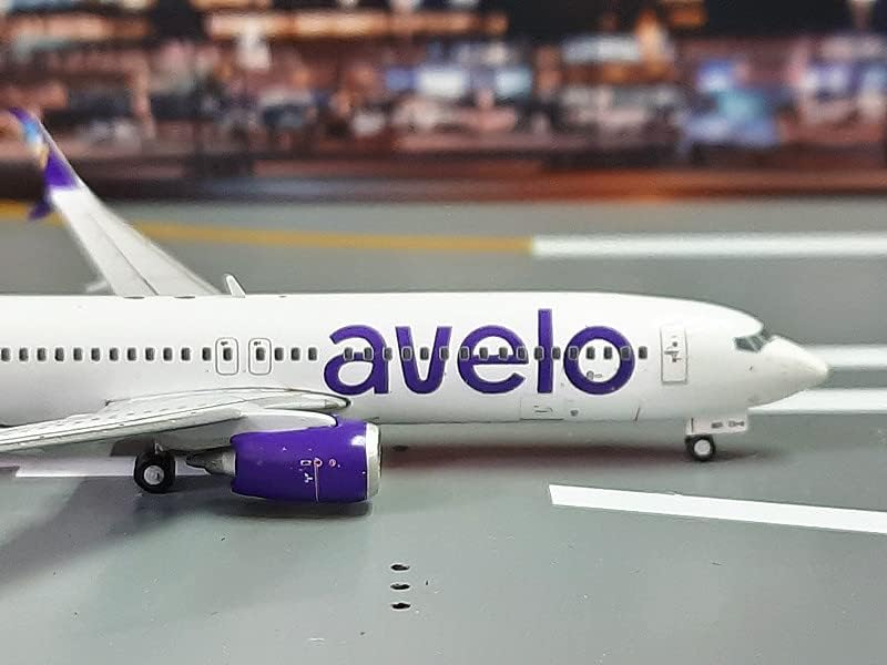 GeminiJets Avelo Airlines за самолета Boeing B737-800S N801XT 1:400, НАПРАВЕН ПОД НАТИСК, Готова модел