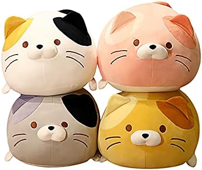 OOPSHANA Супер Мека възглавница Fat Cat Chubby Kitten Sleeping Kawaii, най-Добрите подаръци за момичета и момчета, може да се използва за легла и диван капаци на седалката