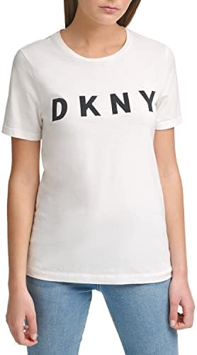 Дамска СПОРТНА ТЕНИСКА Миси за всеки ден с Логото DKNY с Къс ръкав