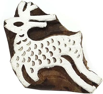 Печати от Индийското дърво Елен S2J за Декоративен Печат с Напечатани Блок Ръчно изработени от Глина