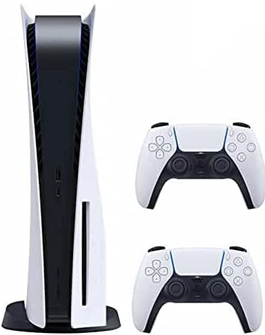 Дискова версия на Playstation 5 за конзолата PS5 - Допълнителен контролер, 4K-ТВ за игри, 120 Hz. Изход 8K, 16GB. GDDR6,