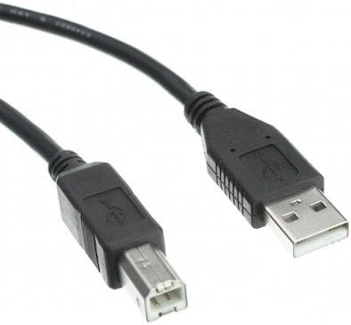3-крак кабел за USB 2.0 тип A за да се свържете към конектора от тип B, Черен