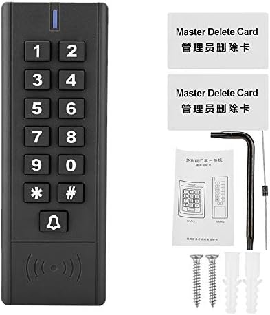 Достъп с клавиатура за радиочестотна идентификация, Парола четец 26 карти IP67 За кабелна управление на вратата звънец,