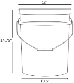 Кофа за 5 Литра с торби-втулки за мариноване и засаливания, Хранително, без BPA, Произведено в САЩ