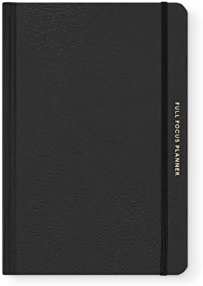 Планер Full Focus Black Leather от Michael Hyatt - Дневник № 1 за поставяне на годишни цели, подобряване на концентрацията на вниманието, премахване на задръстванията и за постигане
