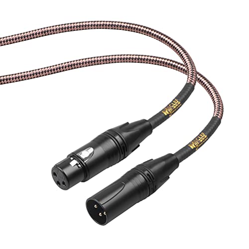 Clef Audio Labs XLR Съединители-XLR Съединители, 20 Метра, Микрофон, кабел, Черен Корпус с алуминиеви, Медни плитка,