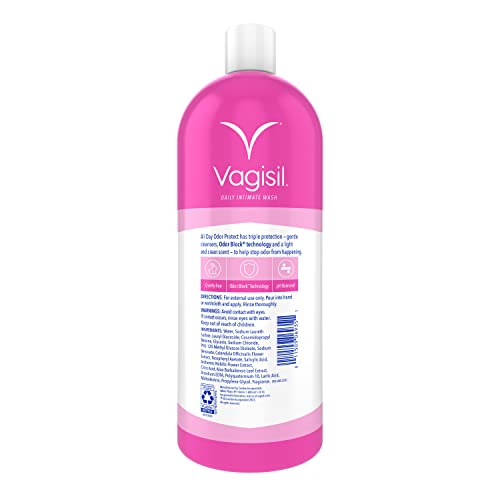 Средство за ежедневно измиване Vagisil Odor Protect за интимна хигиена на жени, Тестван гинеколог и гипоаллергенно,