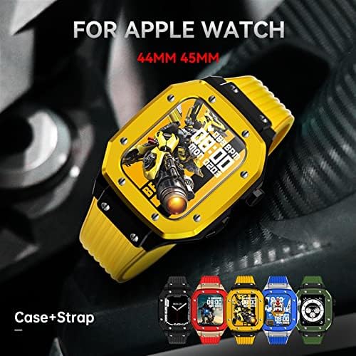 Модификация BHOLSA министерството на отбраната Kit Метална Рамка, Силиконови Каишка За Apple Watch Band Case Series