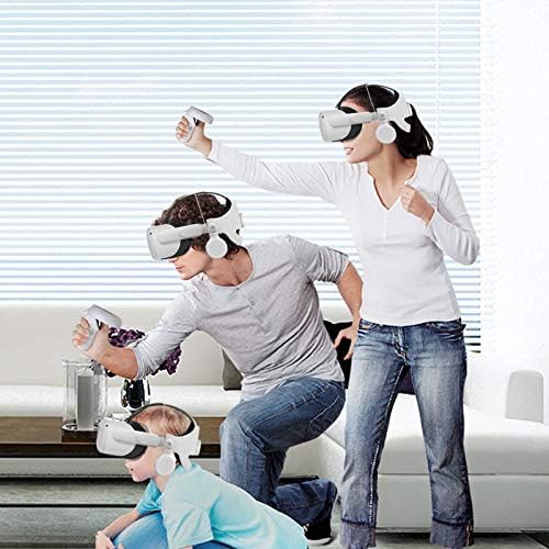 Регулируема глава каишка Eylgo Elite слушалки за Oculus Quest 2 VR, Въртящи се На 360 градуса, който подобрява звука,