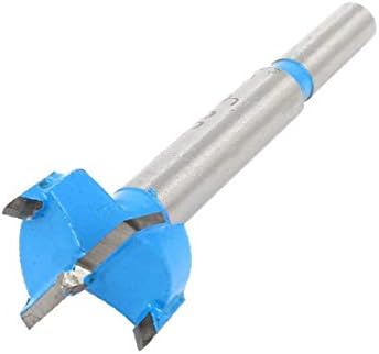 X-DREE Сребристо-Синьо Пробивна инструмент с диаметър 20 мм за расточки панти за Дърводелец (Сребристо-Синьо с диаметър 20 мм Bisagra aburrida herramienta de broca para