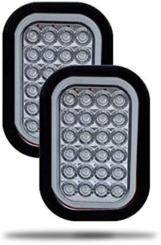 Задна светлина на ремаркето 5 x 3, бял с 24 светодиода - Сертифицирани в грах Правоъгълни задни светлини за заден ход камион – Водоустойчив задните светлини на ремарк?