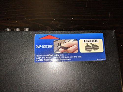 Однодисковый DVD плейър Sony DVP-NS72HP с повишен мащабиране - Черна тапицерия