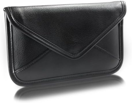 Калъф BoxWave, който е Съвместим с Sony Xperia Z3 (Case by BoxWave) - Луксозни Кожена чанта-месинджър, дизайн своята практика-плик от изкуствена кожа за Sony Xperia Z3 - Черно jet black