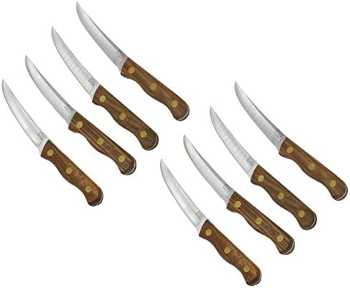 Комплект ножове за стек Chicago Cutlery B144 от 4 теми, вкусен традиционен набор от ножове за стек (2 опаковки)