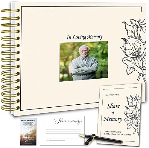 Книга за гости Fablus Funeral за панихида, in Loving Memory книга за Гости, Мястото за името, адреса и Спомени (40 страници)