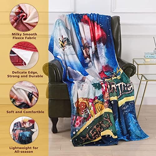 Много меко флисовое одеяло UBeesize - Размер на Queen Size за дивана или на леглото, Уютно, пушистое и всесезонное,