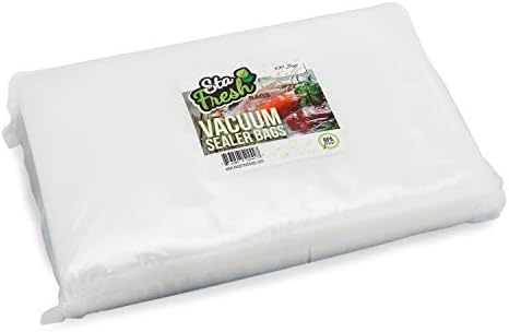 Вакуум Опаковъчни торбички Sta за свежи продукти (8 x 12, количество 100 броя), Опаковки за храни обем 3,5 на хиляда,
