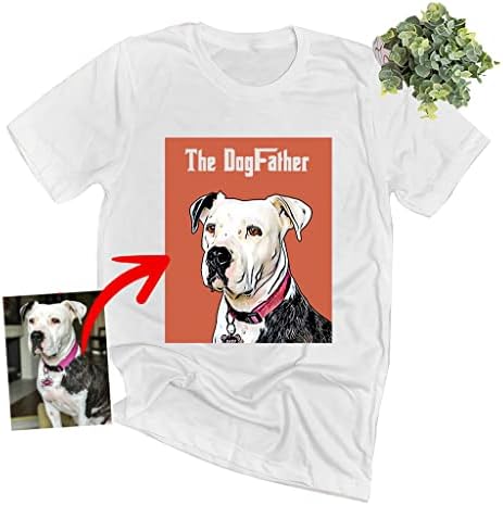 Персонални Риза Pawarts The Dog Father, Ризи, за баща, за мъже, Подаръци за татко-Куче за мъже, Тениски с