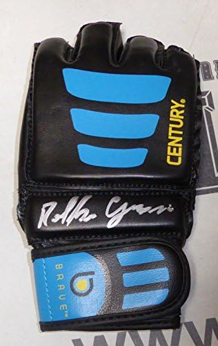 Ролкер Грейси Подписа Ръкавици за ММА PSA/DNA COA UFC Pride FC с Автограф на Джу-джицу BJJJ - Ръкавици UFC С Автограф