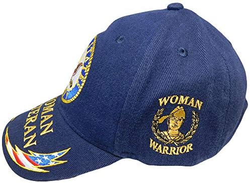 Ветеран на американския ФЛОТ жена, Жена-воин тъмно синьо САЩ болтове бродирана шапка