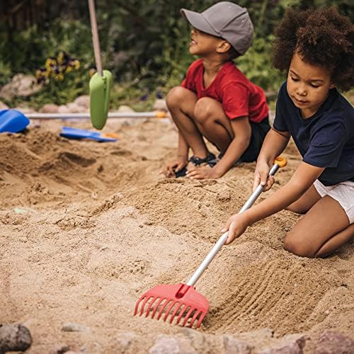 Детски комплект за ландшафтен дизайн Fiskars - Гребло за почистване на листа и градински рамо - Детски градински