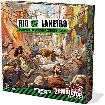 Допълнение към игра на дъска Zombicide 2nd Edition Rio Z Janeiro | Стратегическа Настолна игра | Кооперативната игра за тийнейджъри и възрастни | Настолна игра за зомбита | Възраст 1