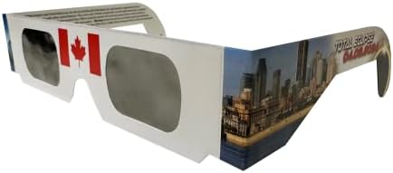 Очила Eclipse - 10 двойки - Одобрени от AAS - Сертифицирани по ISO, безопасни за всички слънчеви затъмнения - (Канада)
