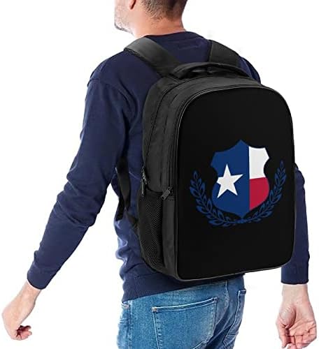 Texas Флаг 16-Инчов Раница за Мъже И Жени, Здрава Раница за Лаптоп, Пътен раница